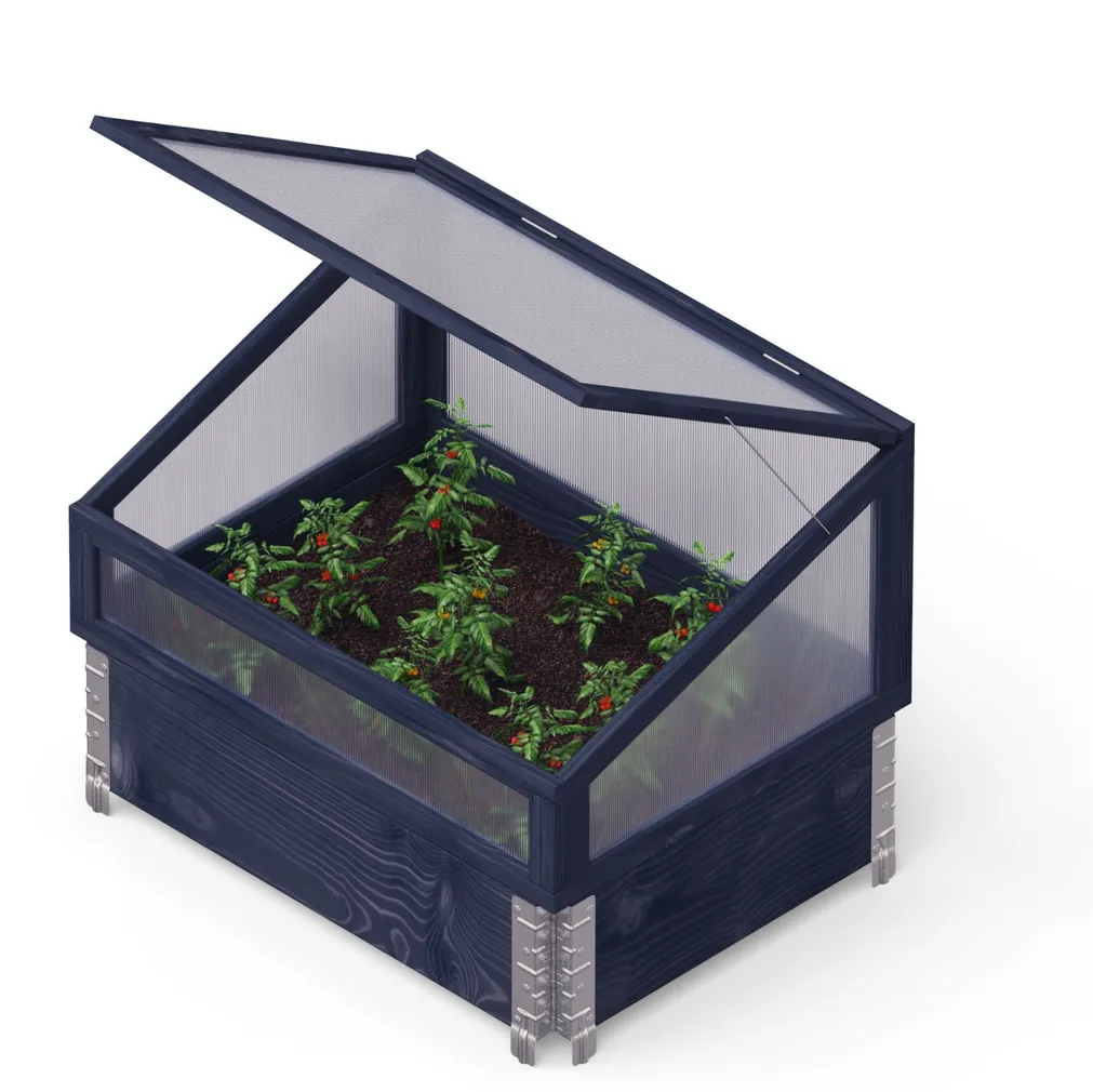 MINIKASVUHOONE ISTUTUSKASTILE UPYARD 80X60CM MUST