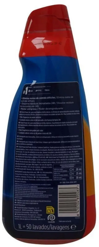 NÕUDEPESUMASINA PESUGEEL FINISH ALL IN ONE MAX 1L