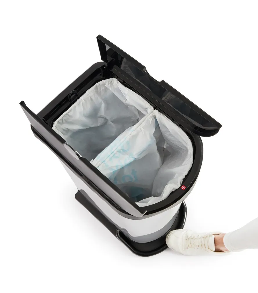 PRÜGIKAST ROTHO PASO PEDAALIGA 2-OSALINE MUST/HÕBEDANE 50L