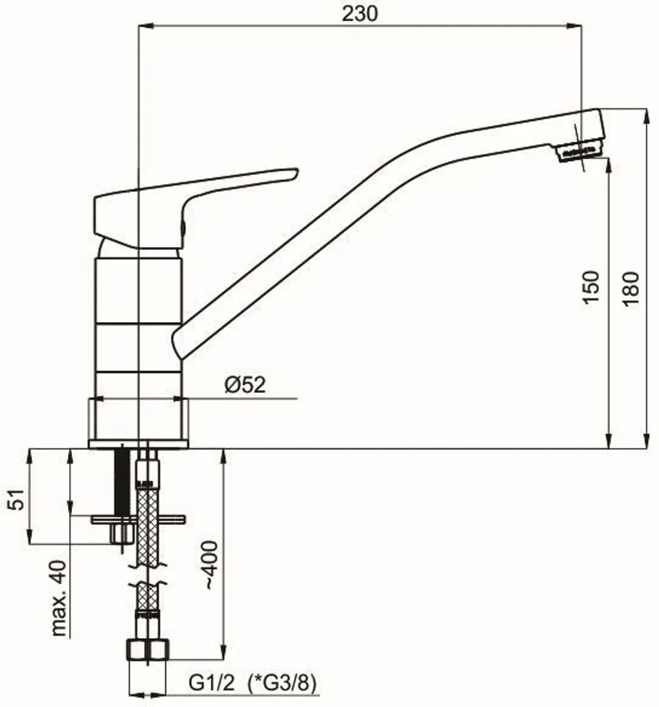 KÖÖGISEGISTI RUBINETA UNO-20