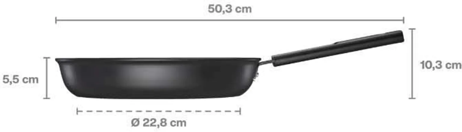 PRAEPANN FISKARS HARD FACE 28CM