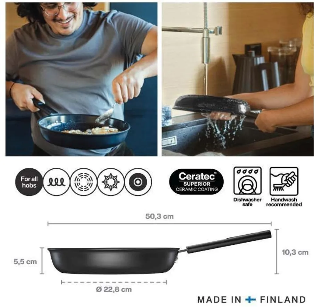 PRAEPANN FISKARS HARD FACE 28CM