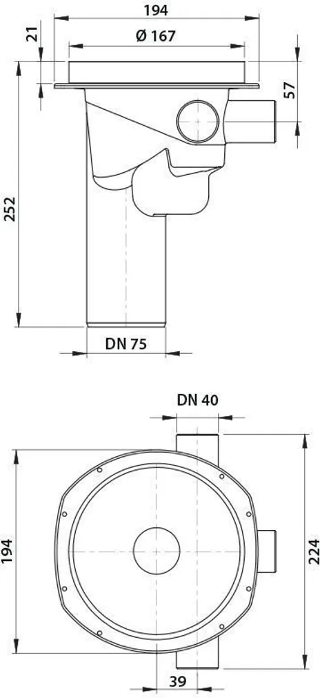 TRAPP VIESER DN75 3X32/40 ONE VERTIKAALNE