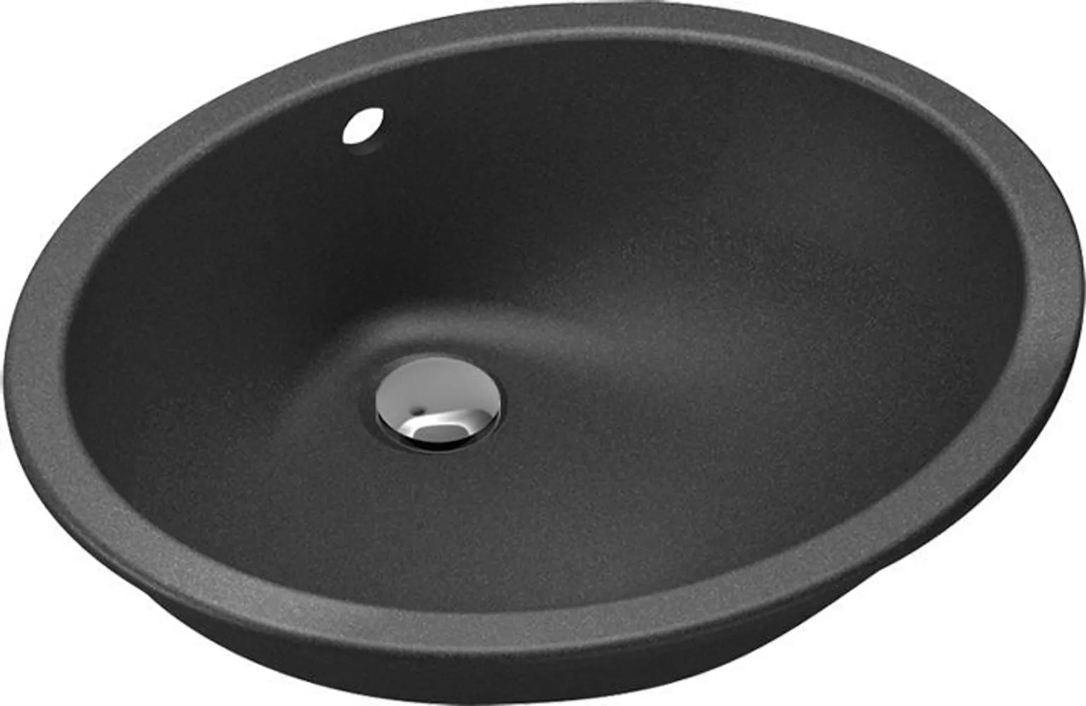 VANNITOAVALAMU TURTL 155MM 436X359MM GRANIIT MUST