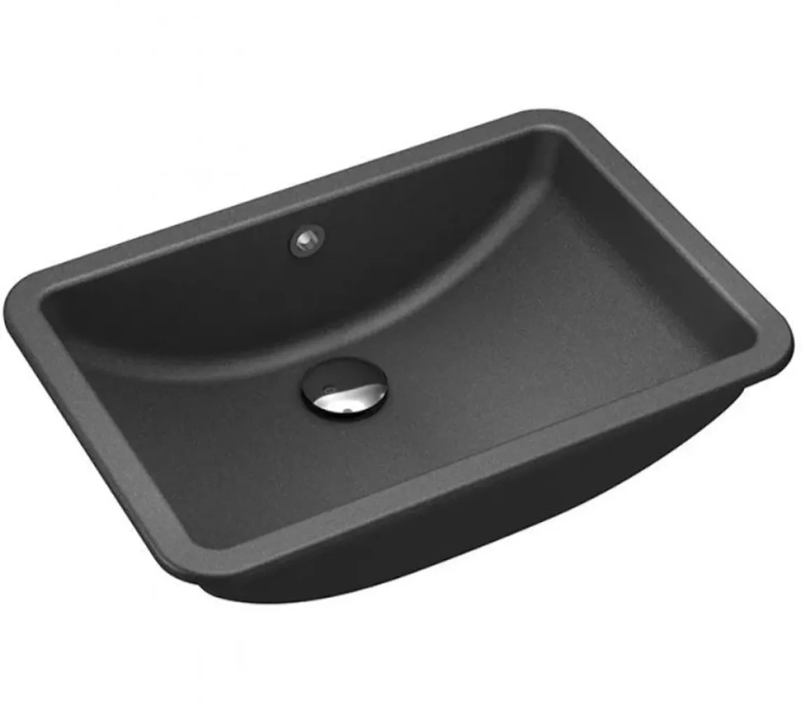 VANNITOAVALAMU TURTL 150MM 535X370MM GRANIIT MUST