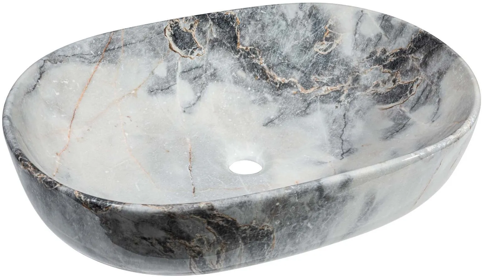 VALAMU INVENA KORFU 60X42CM PINNAPEALNE OVAALNE VALGE/SININE-HALL