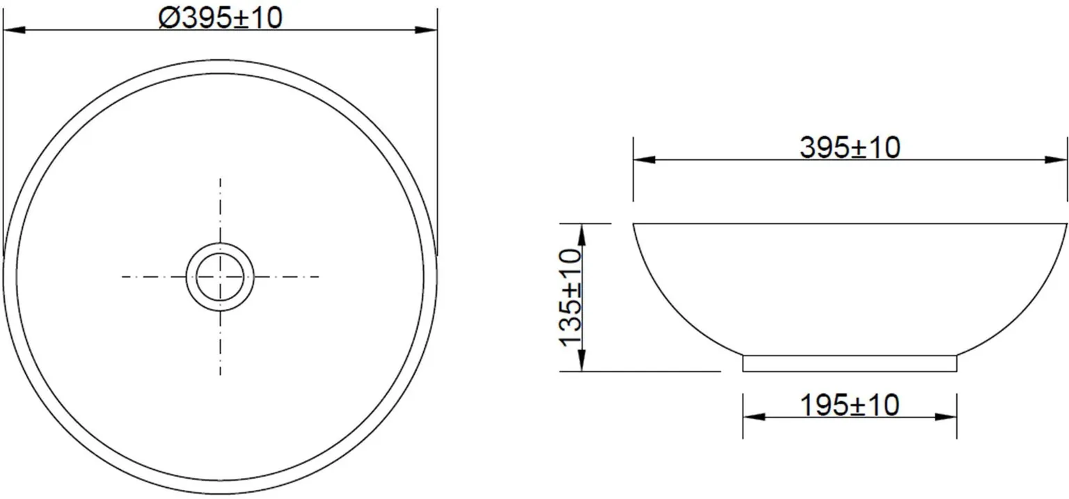 VALAMU INVENA TINOS Ø39,5CM PINNAPEALNE MUST MATT