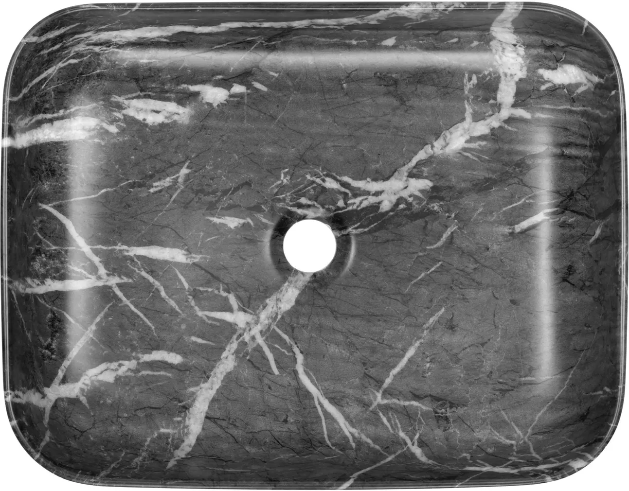 VALAMU INVENA FLORINA 51X40CM PINNAPEALNE GRAFIIT MATT MARMOR