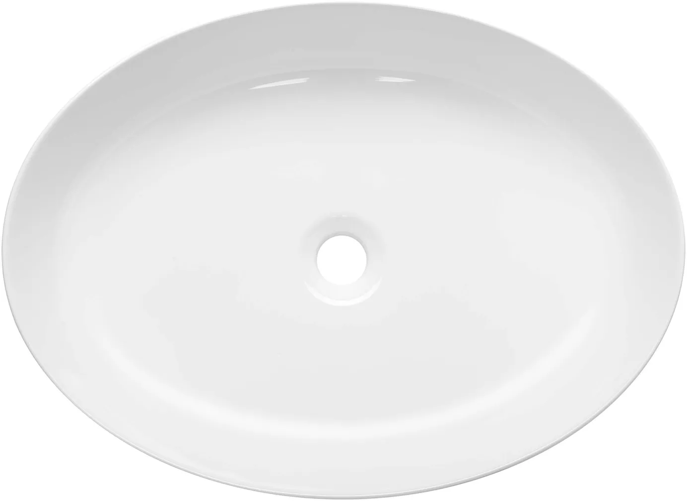 VALAMU INVENA ASTRI 55X41CM PINNAPEALNE OVAALNE VALGE