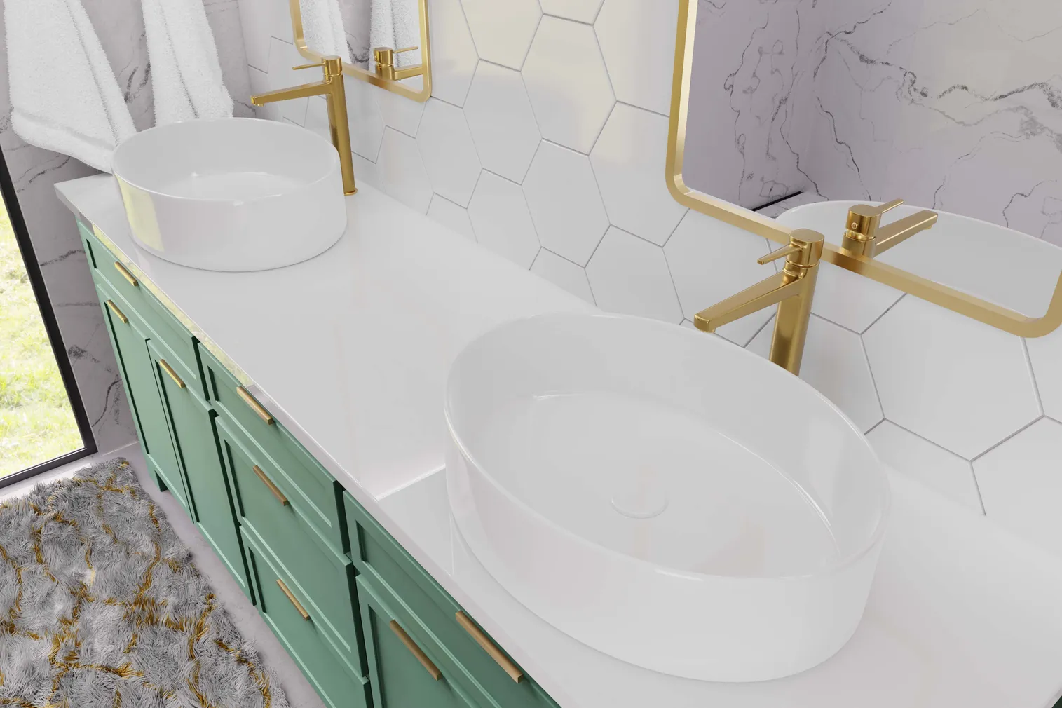 VALAMU INVENA ASTRI 55X41CM PINNAPEALNE OVAALNE VALGE