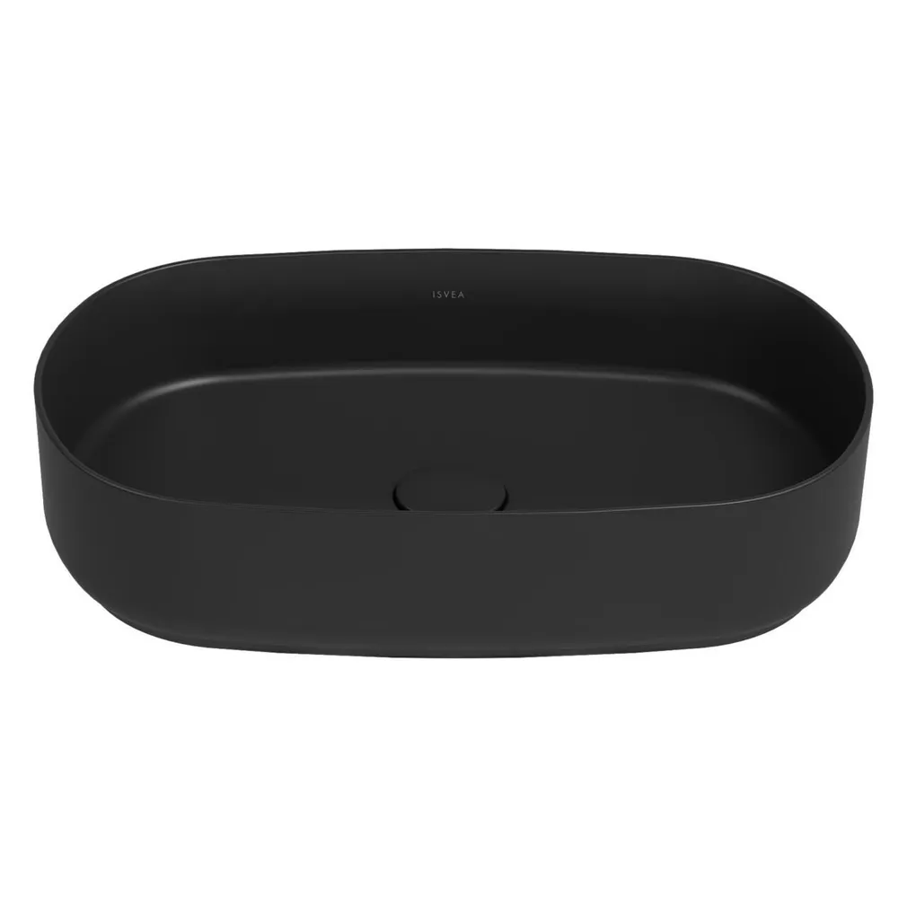 KERAAMILINE VALAMU ISVEA INFINITY Ø55X36CM OVAAL MATTMUST