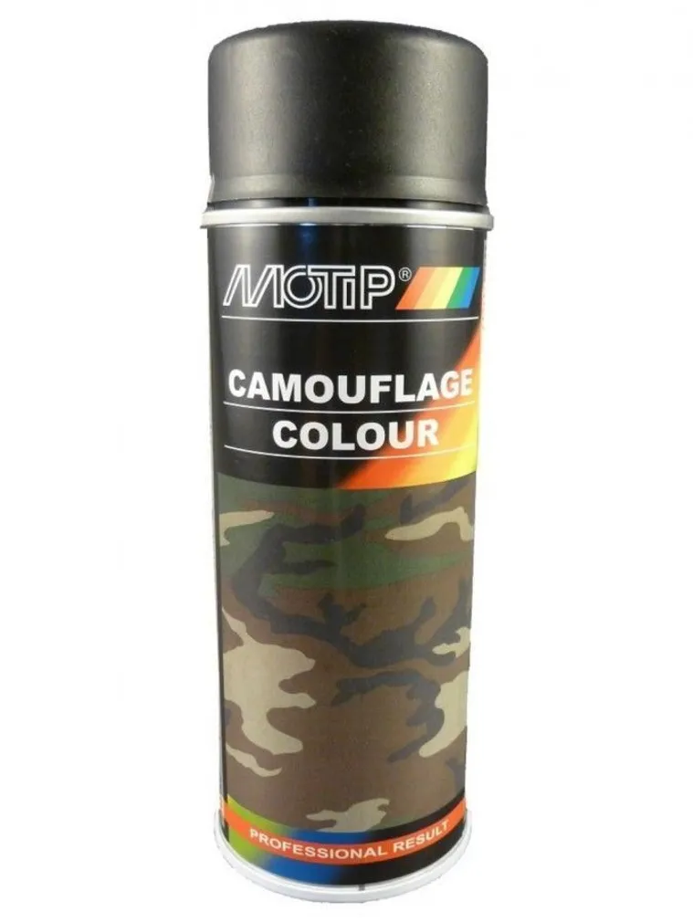 MASKEERIMISVÄRV MOTIP CAMOUFLAGE RAL 9021 MUST 400ML