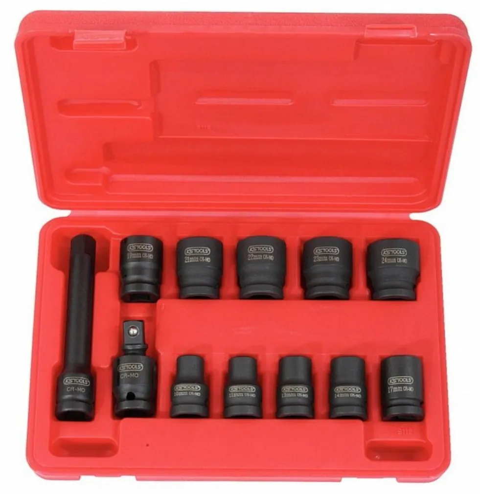 LÖÖKPADRUNITE KOMPLEKT KS TOOLS 1/2´´, 10-24MM, 12-OSA