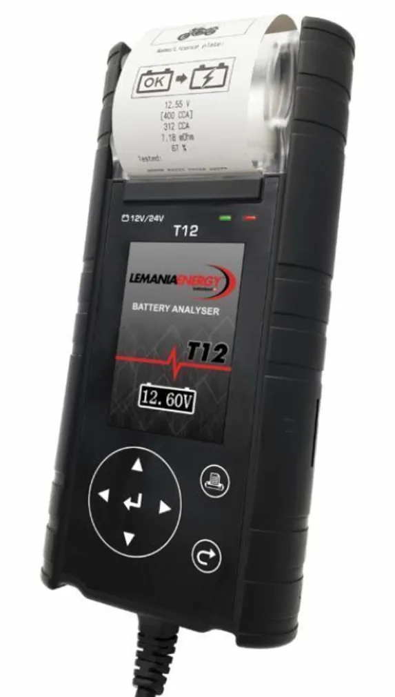 AKU JA GENERAATORI TESTER LEMANIA T12 12/24V