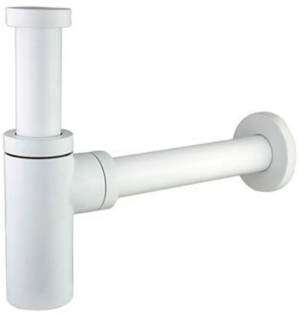 PUDELSIFOON NORDLINE 1 1/4" -Ø32 MESSING, VALGE