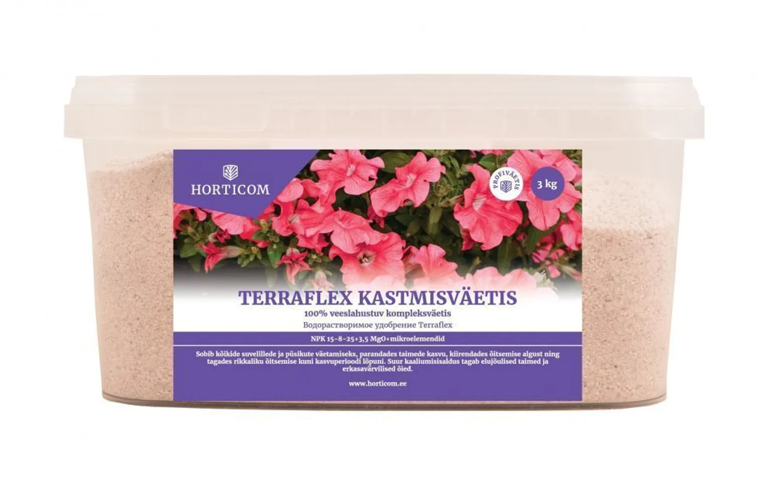 KASTMISVÄETIS HORTICOM TERRAFLEX 3KG