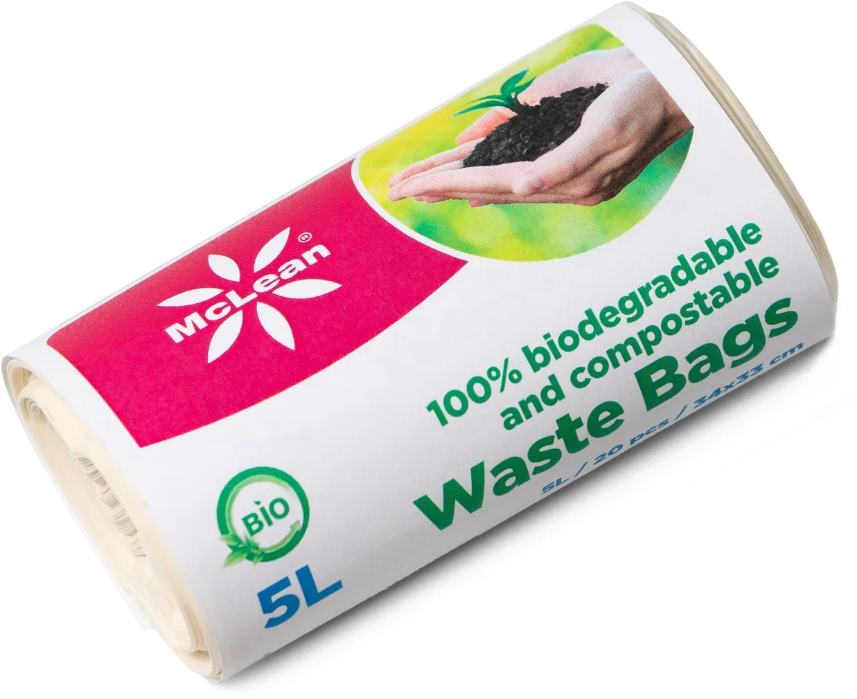 BIOLAGUNEVAD PRÜGIKOTID MCLEAN, 3L, 20TK/RULL