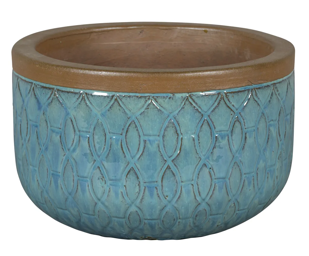 KERAAMILINE ÕUEPOTT NDT BERLIN 18,5X12,5CM JÄINE ROHELINE