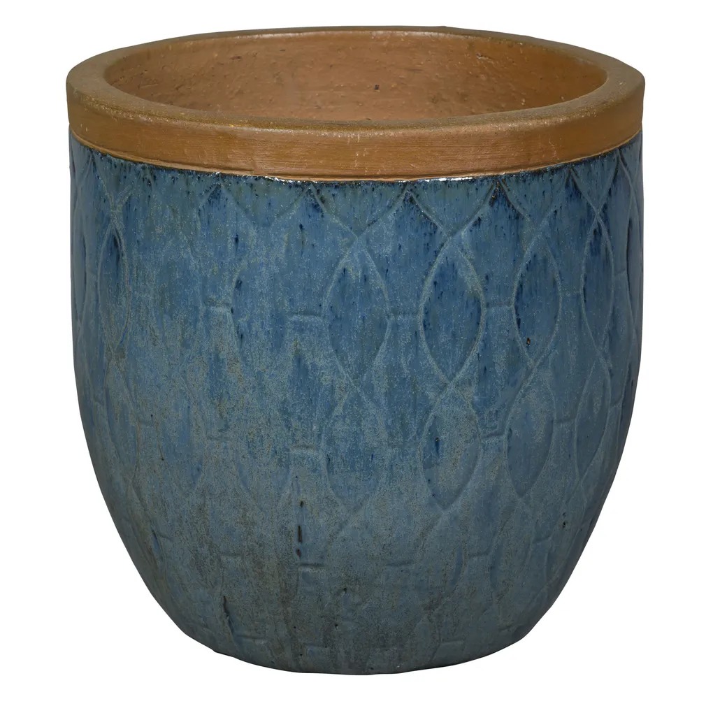 KERAAMILINE ÕUEPOTT NDT BERLIN 50X48CM SININE