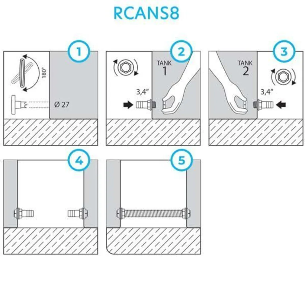 VIHMAVEE MAHUTI ÜHENDUSKOMPLEKT ARVES 3/4"