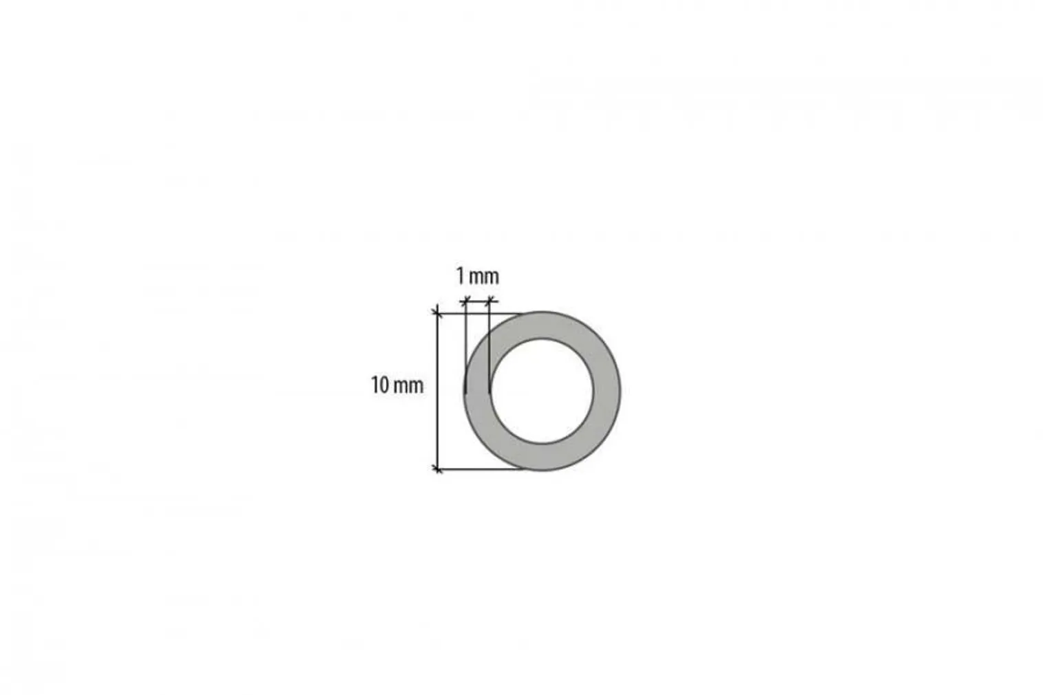 PVC O-PROFIIL CEZAR 10X1X2750MM VALGE