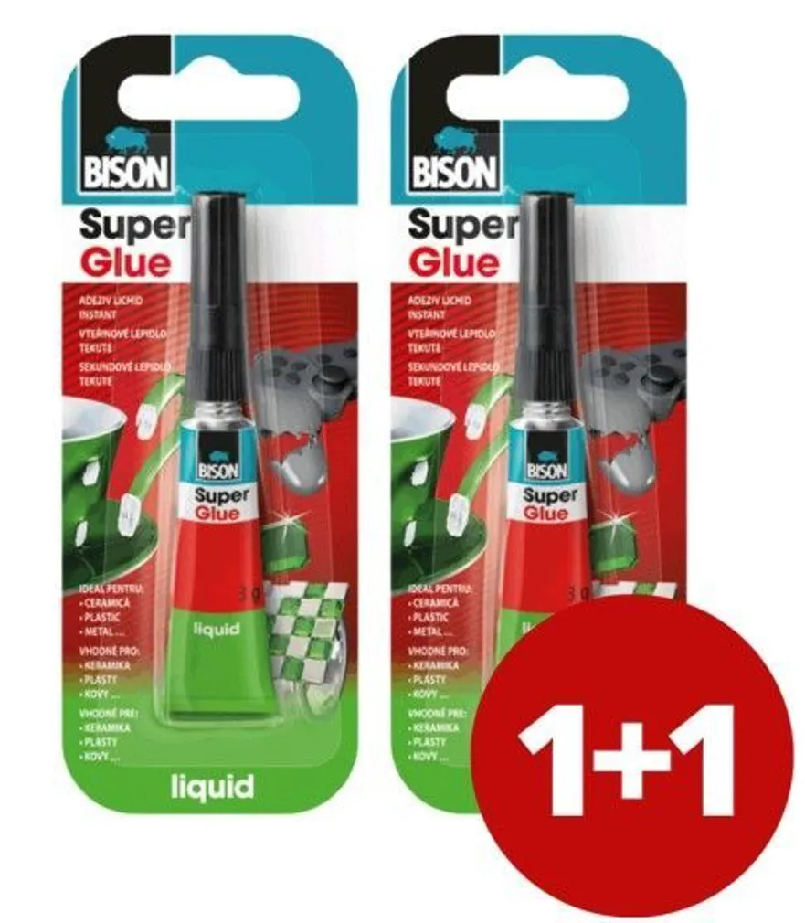 LIIM BISON SUPER GLUE 3G, 1+1