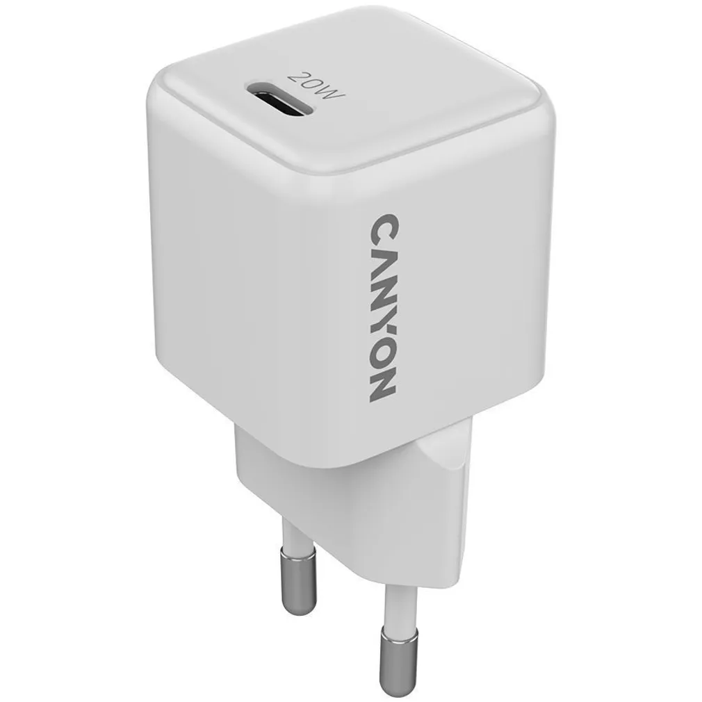 LAADIJA ADAPTER CANYON CU20C GAN 20W 1XPD EU VALGE