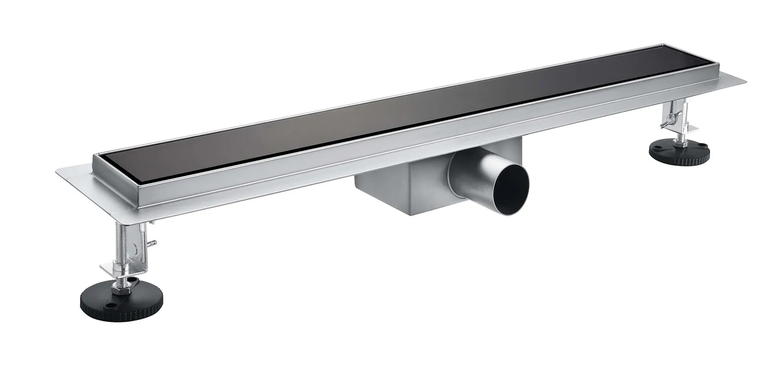 DUŠIRENN NORDLINE KUIVTRAPIGA 80X7CM, REST, MUST KLAAS, KOMPLEKT