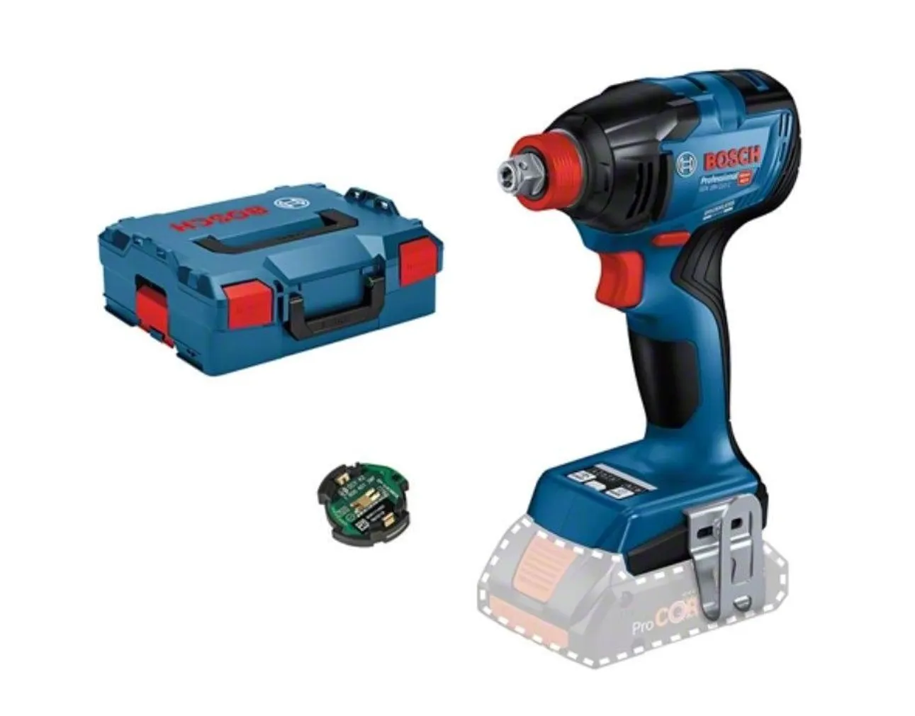 LÖÖKKRUVIKEERAJA BOSCH GDX 18V-210 C, GCY 42, AKU JA LAADIJATA