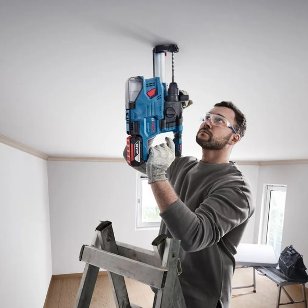 AKUPUURVASAR BOSCH GBH 18V-22+GDE 18V-12, ILMA AKU JA LAADIJATA