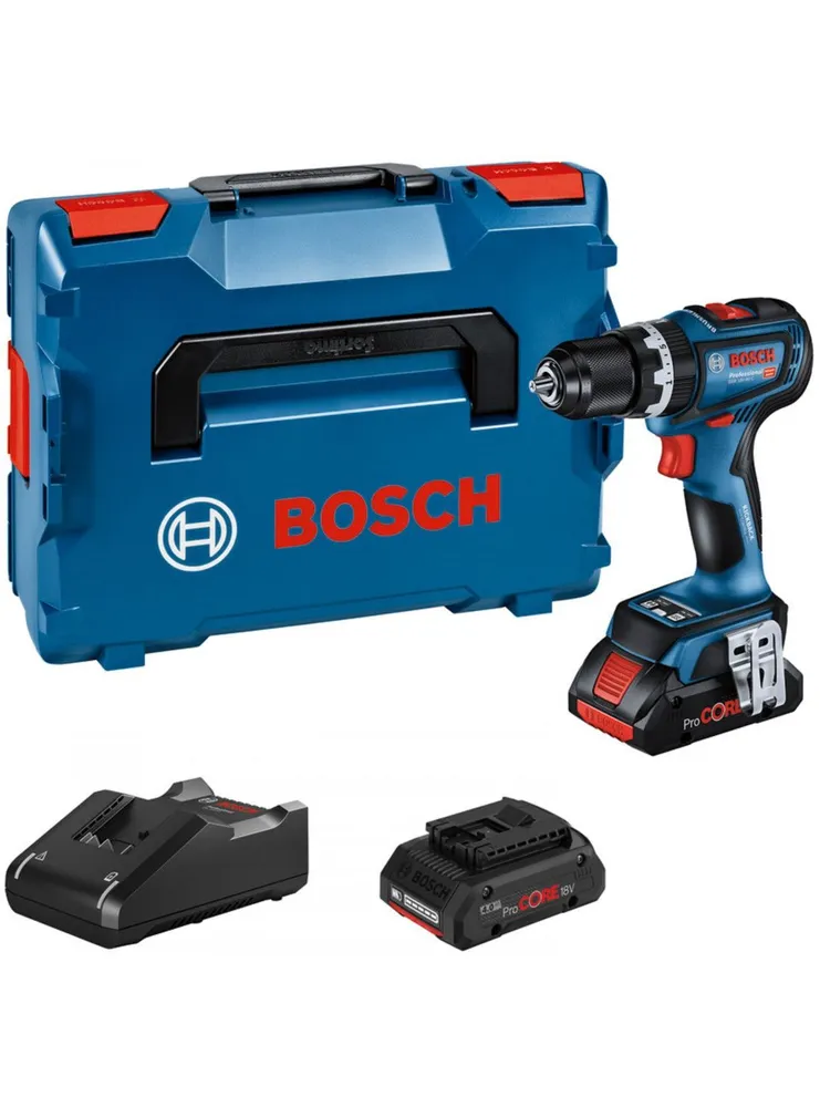 AKULÖÖKTRELL BOSCH GSB 18V-90 C - 2 X 4,0AH PROCORE + GCY 42
