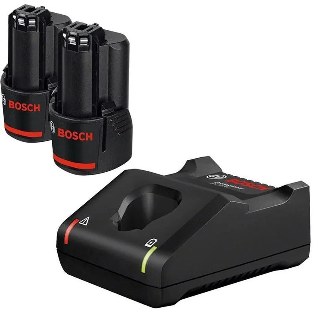 LAADIMISKOMPLEKT AKU + LAADIJA BOSCH GBA 12V, 2X2,0AH