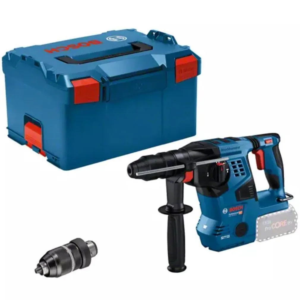 AKUPUURVASAR BOSCH GBH 18V-28 CF, ILMA AKU JA LAADIJATA