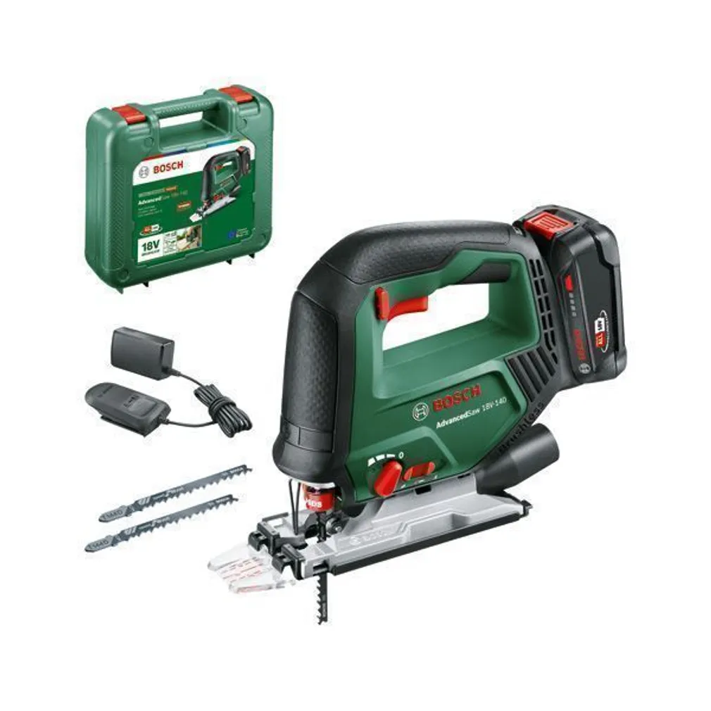 TIKKSAAG BOSCH ADVANCEDSAW 18V-140, 1X2,0AH 