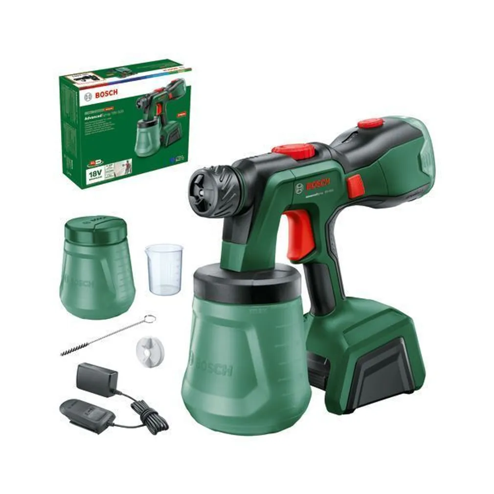 AKUVÄRVIPÜSTOL BOSCH ADVANCEDSPRAY 18V-500, 4,0AH