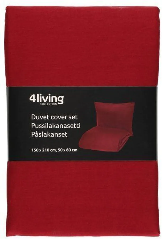 VOODIPESUKOMPLEKT 4LIVING ELLA VEINIPUNANE 150X210CM, 50X60CM