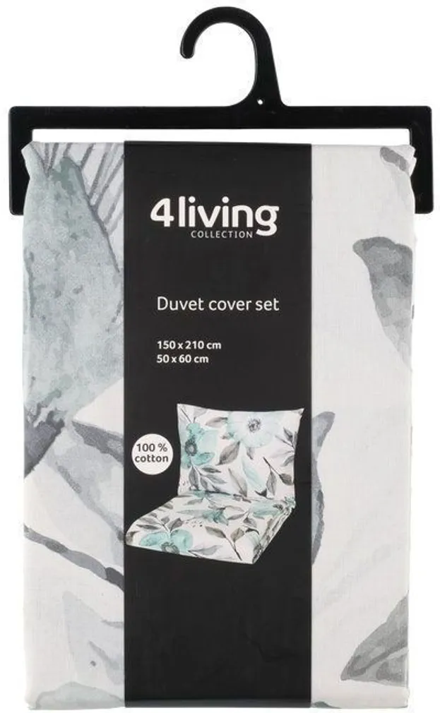 VOODIPESUKOMPLEKT 4LIVING GRETA 150X210CM, 50X60CM SININE