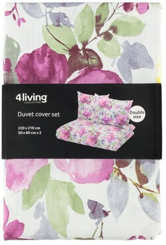 VOODIPESUKOMPLEKT 4LIVING VIOLETTA 220X210CM, 2 X 50X60CM