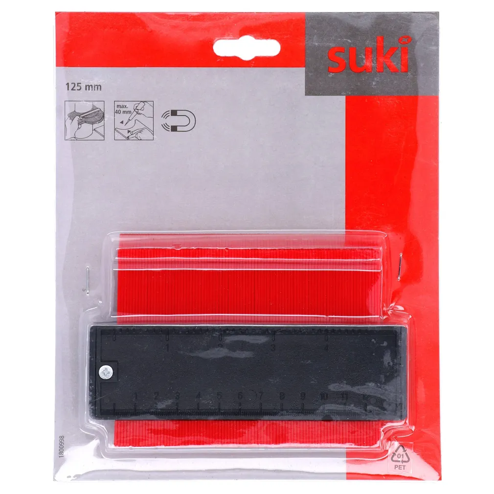 KONTUURKAMM SUKI 125MM PLASTIK