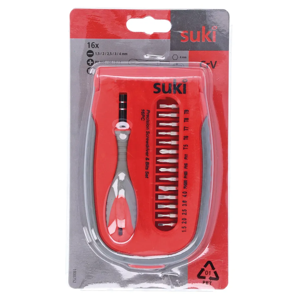 TÄPPISKRUVIKEERAJATE KOMPLEKT SUKI 16TK