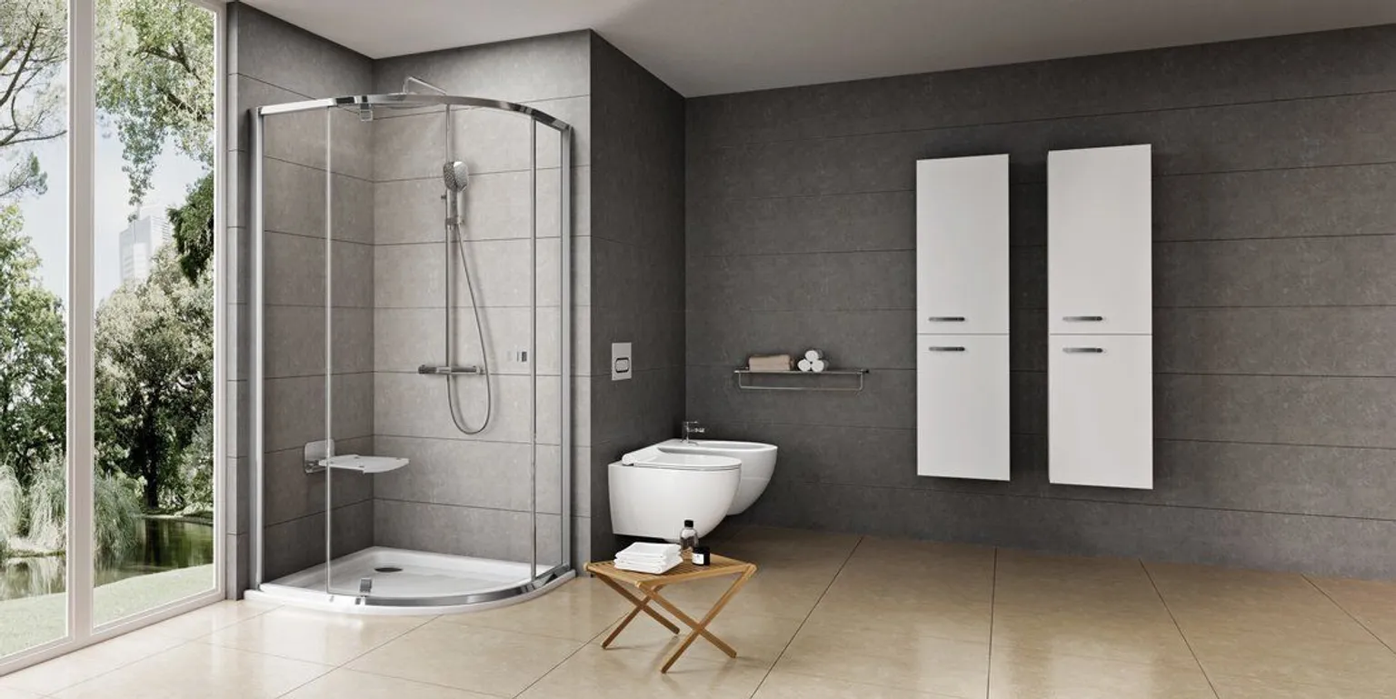 DUŠIALUS RAVAK RONDA PU, 80X80CM