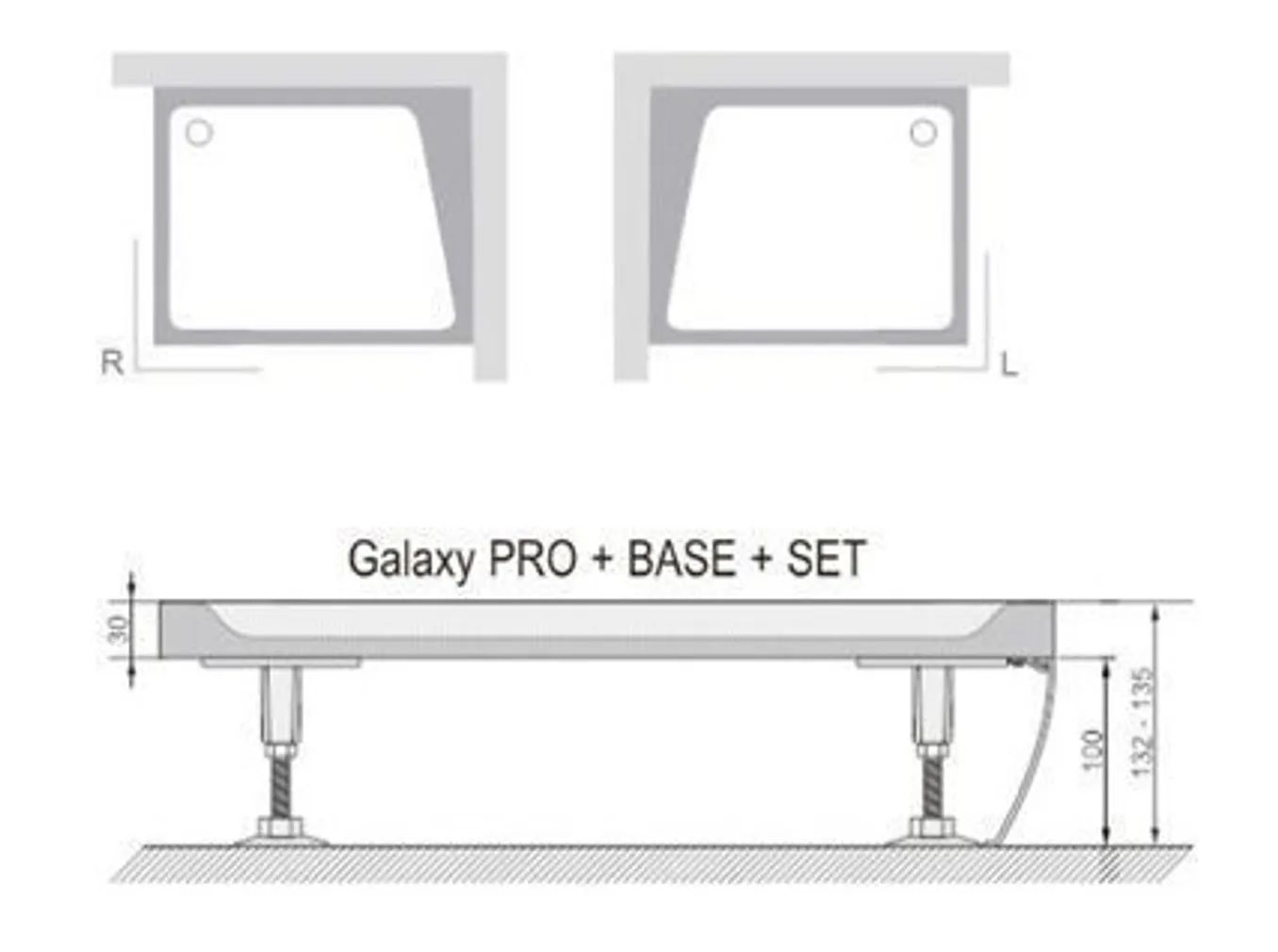 DUŠIALUSE ESIPANEEL RAVAK GIGANT PRO 100X80CM L