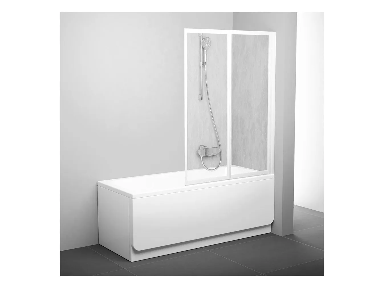 VANNISEIN RAVAK VS2 105X140CM VALGE, RAIN KLAAS