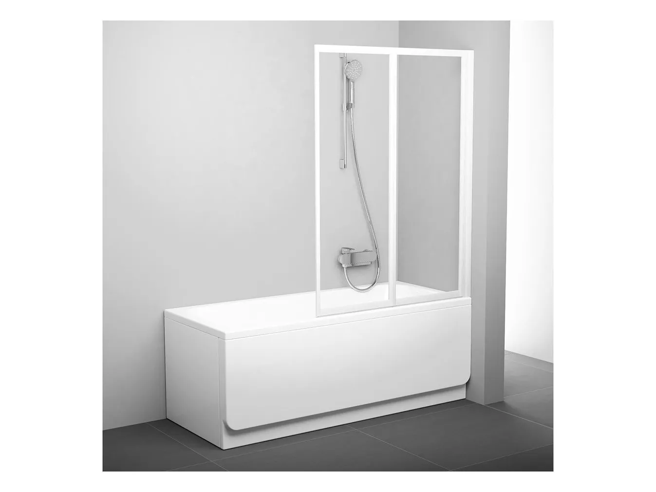 VANNISEIN RAVAK VS2 105X140CM VALGE, LÄBIPAISTEV KLAAS