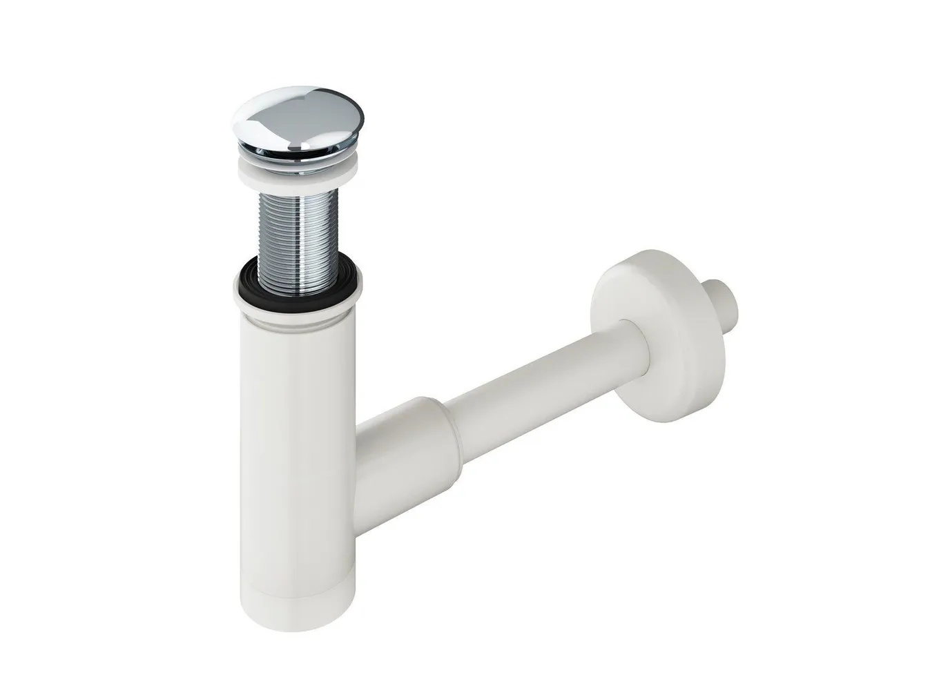 SIFOON VALAMU JAOKS RAVAK 63MM, VALGE/KROOM