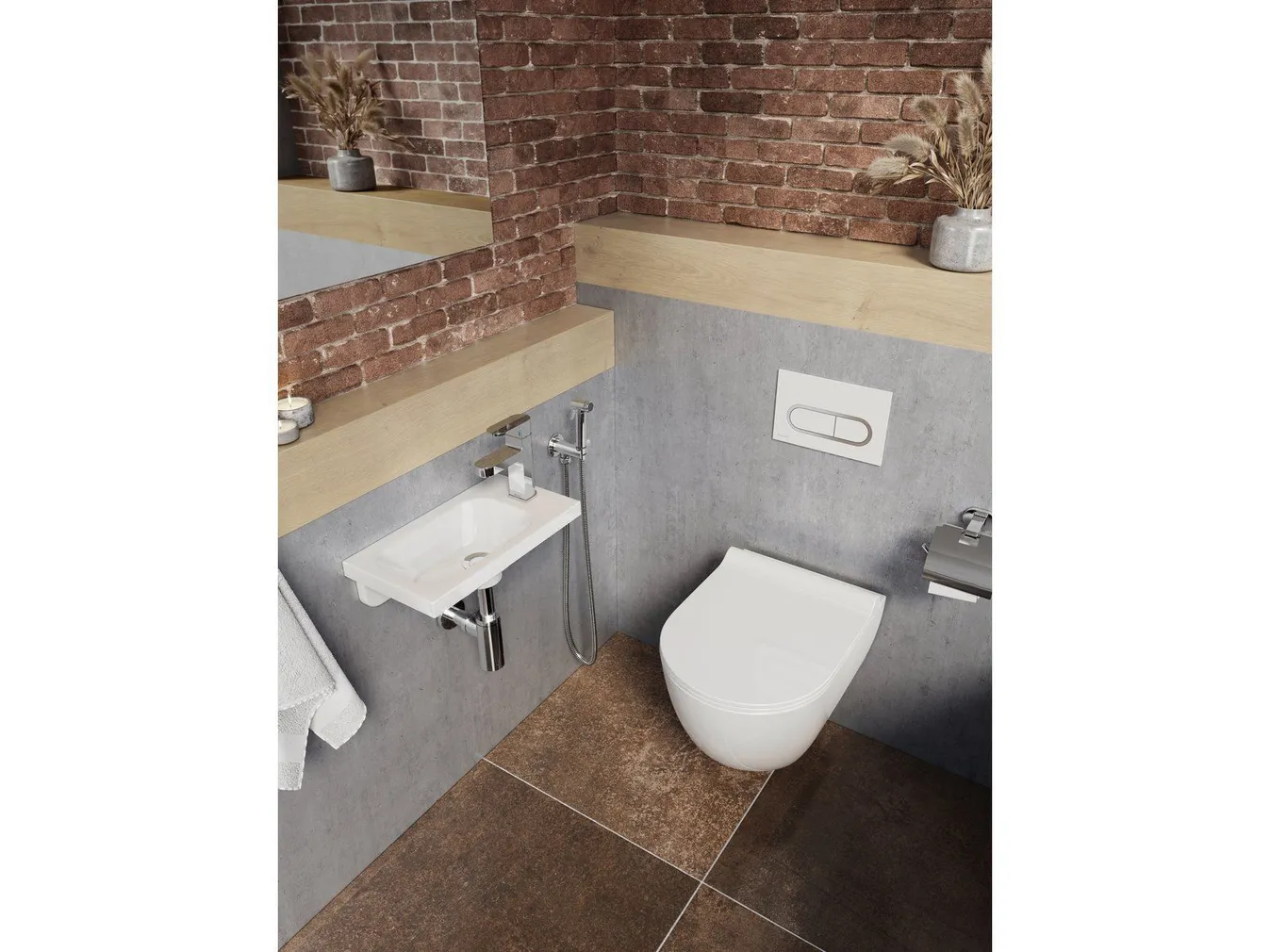 WC LOPUTUSNUPP RAVAK CHROME VALGE