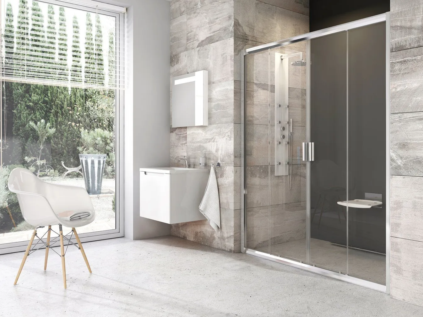 DUŠIUKS RAVAK BLIX BLDP4-170, 170X190CM, ALUMIINIUM