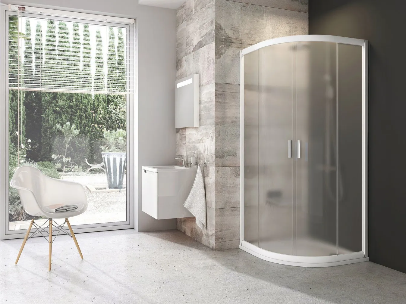 DUŠINURK RAVAK BLIX BLCP4-80, 80X190CM, VALGE, ALUSETA