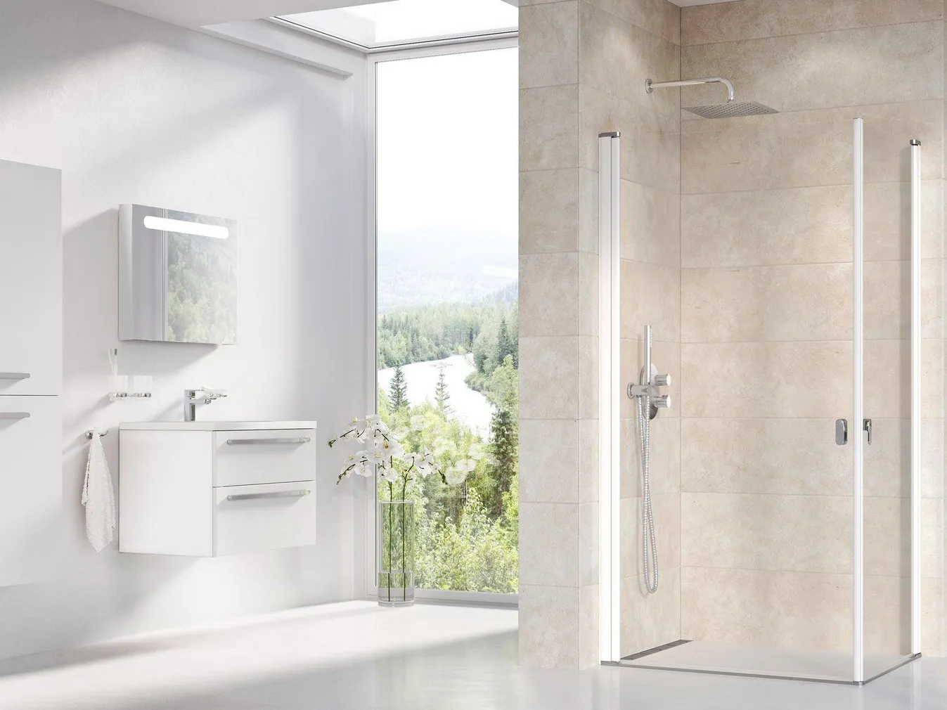 DUŠINURK RAVAK CRV1-90, 90X195CM VALGE