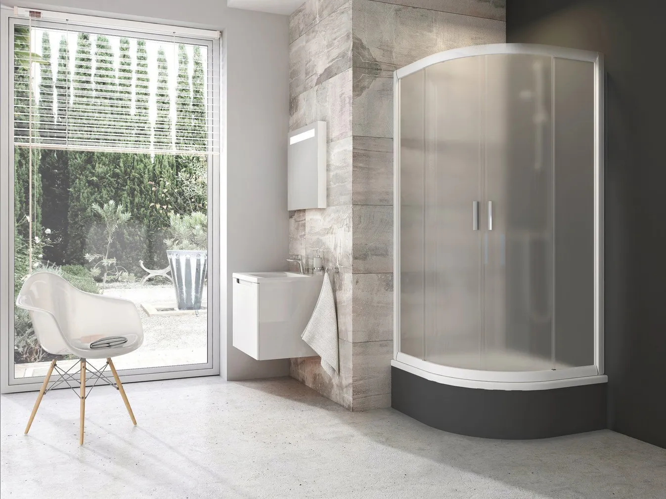 DUŠINURK RAVAK BLIX BLCP4-90, 90X175CM VALGE, MATT